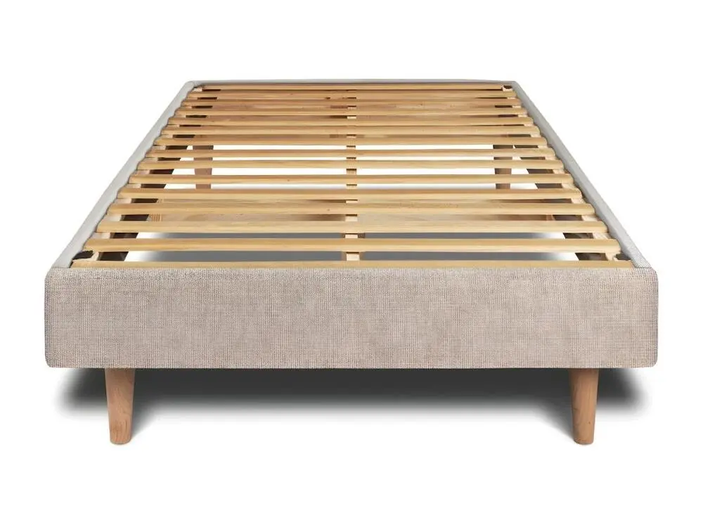 Sommier Kit Tissu Chamois brun 90x200 H29cm