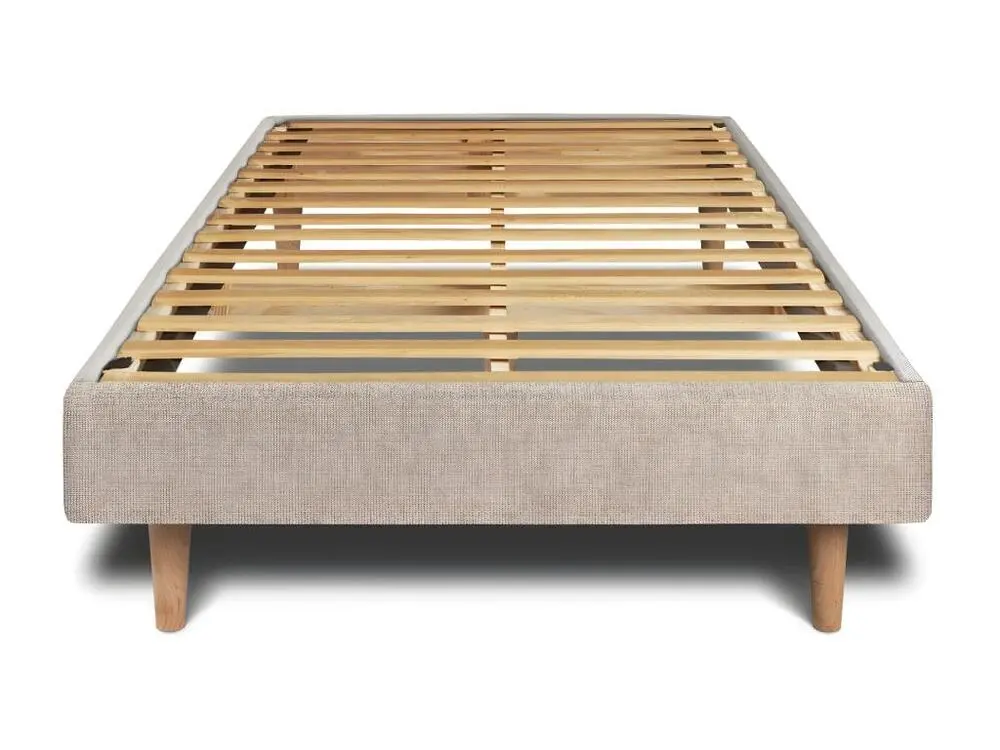 Sommier Kit Tissu Chamois brun 90x200 H29cm