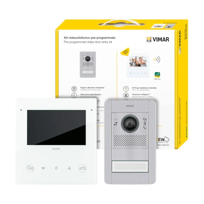 Trousse premier secours KIT VIDEOCITOFONICO ELVOX VIMAR MONO/BIFAMILIARE 2 FILI PLUS K40515G.01