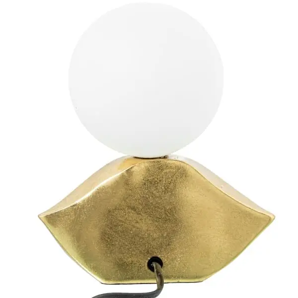 Kit d'Éclairage Ambiance Lampe en Forme de Lèvres Dorées