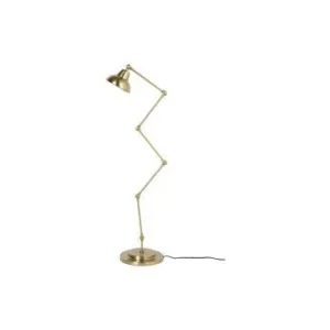 Lampadaire en fer doré Xavi Blanc pur Label - 154cm