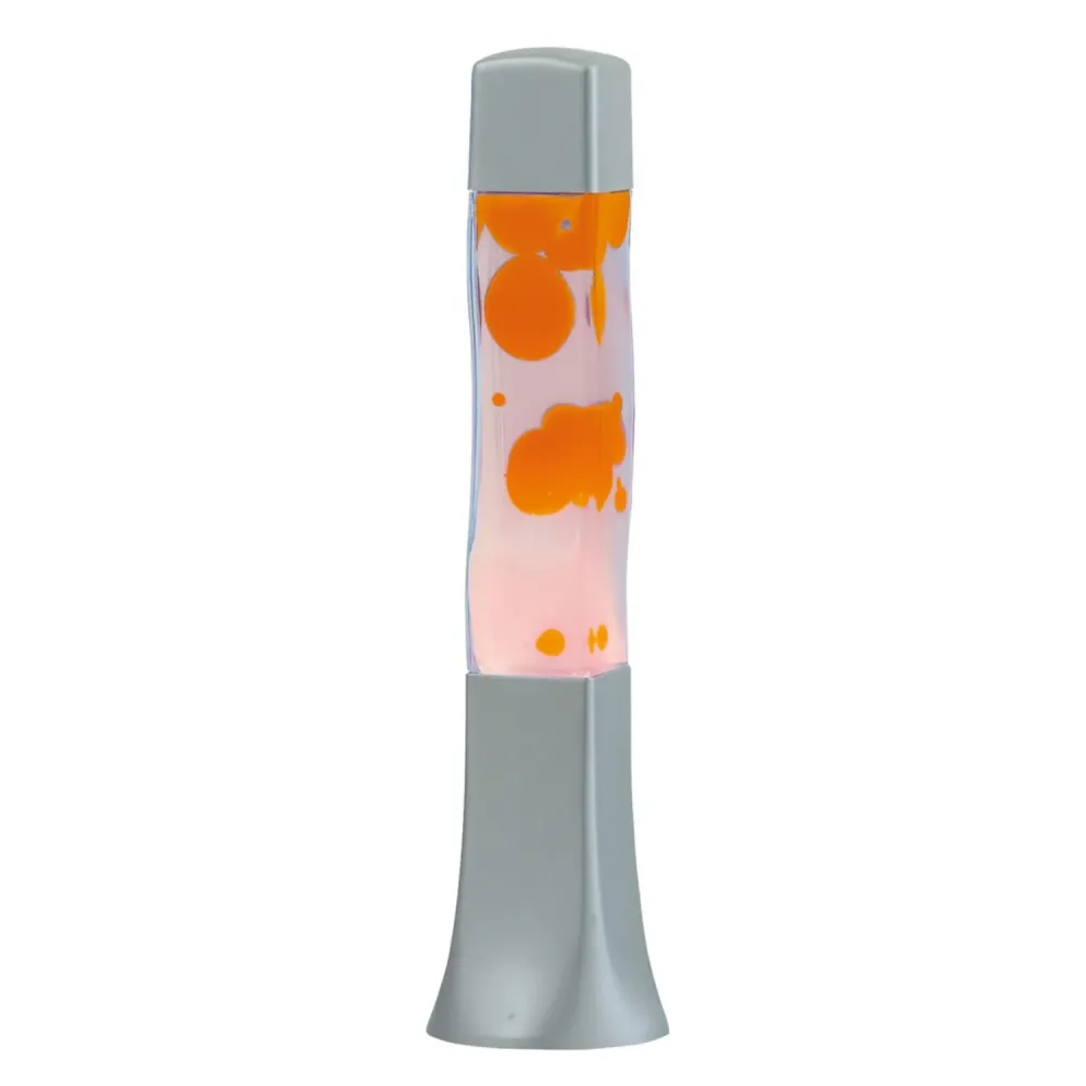 Lampe à lave Marshal E14 25W orange - cristallin -