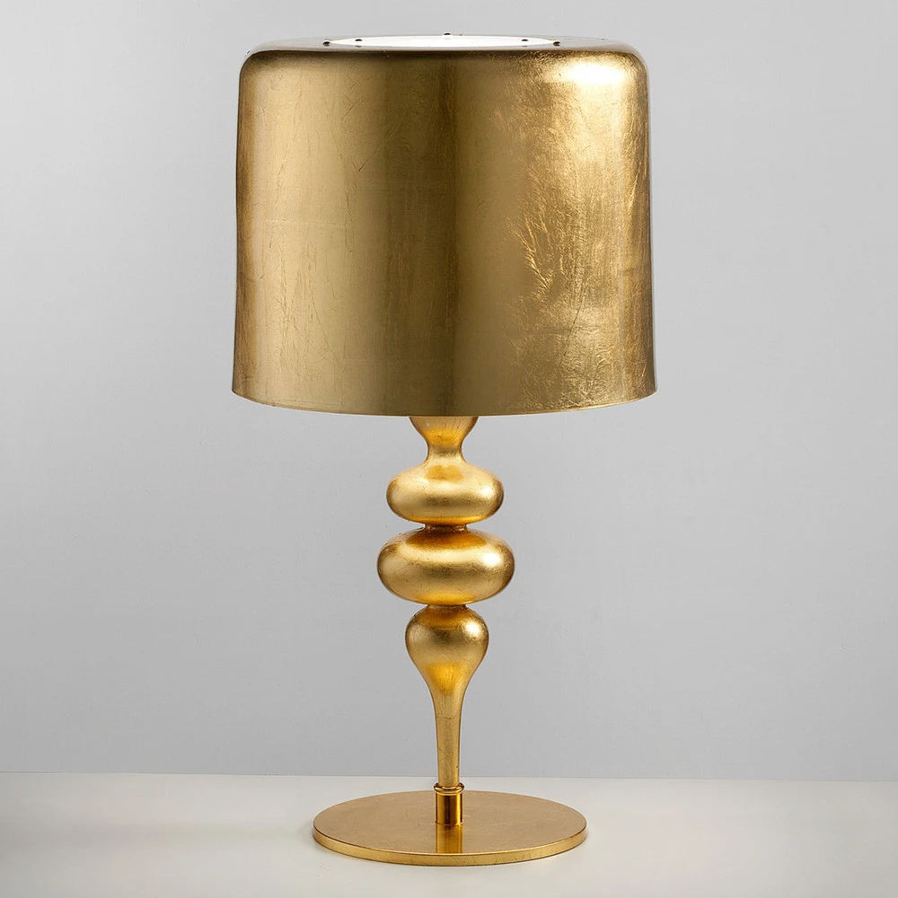 Lampe à poser Eva TL3+1G 75 cm, dorée Matériau : Verre soufflé