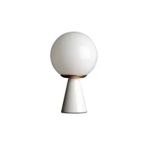 Projecteur à motifs Lampe à poser en marbre blanc Lova Chehoma - 27cm