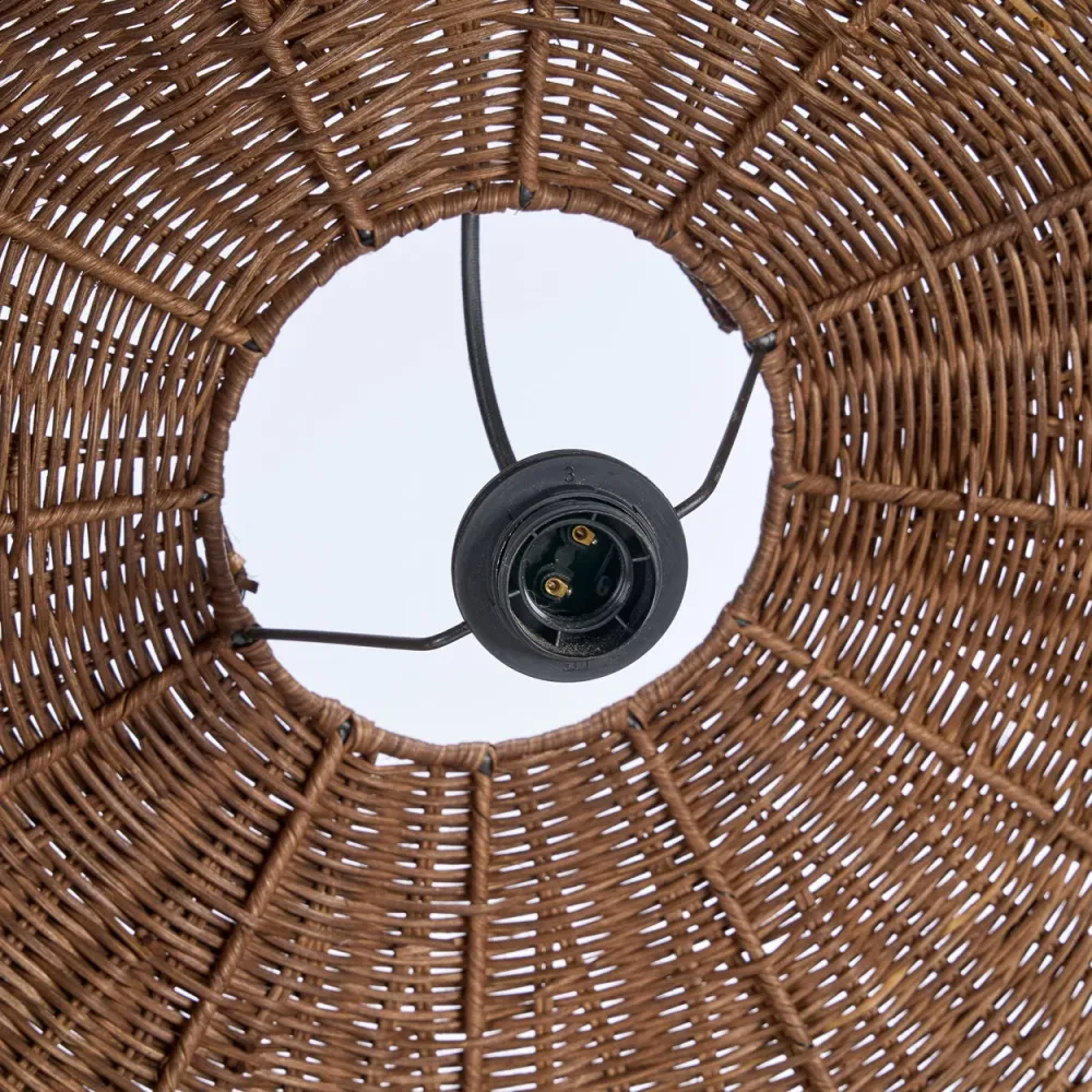 Wave Pendant - Dark Noyer foncé - L