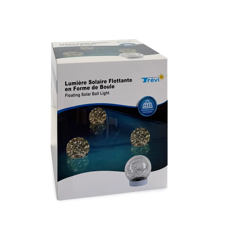 Luminaire Créatif Design Lumière solaire flottante en forme de boule pour piscine
