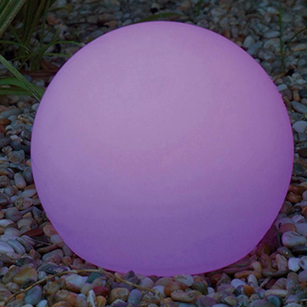 Projecteur à motifs Newgarden Buly Lampe solaire LED Boule IP65, Ø 30cm