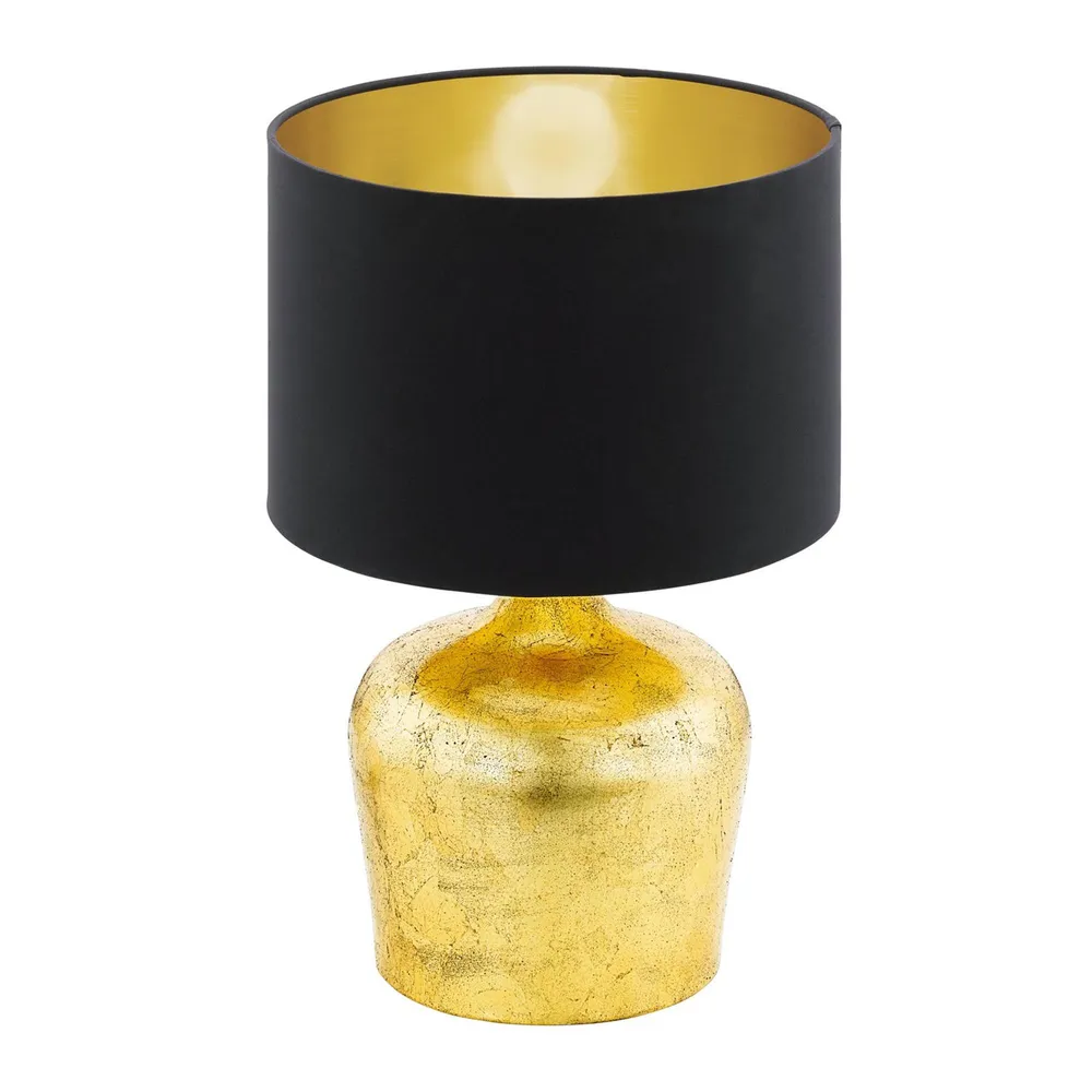 Éclairage LED Haute Luminosité Lampe de table métal doré MANALBA E27 1X60W