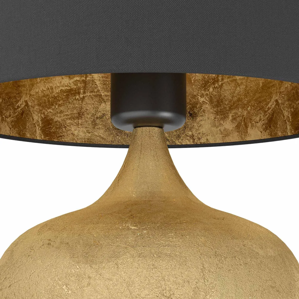 Éclairage LED Haute Luminosité Lampe de table métal doré MANALBA E27 1X60W