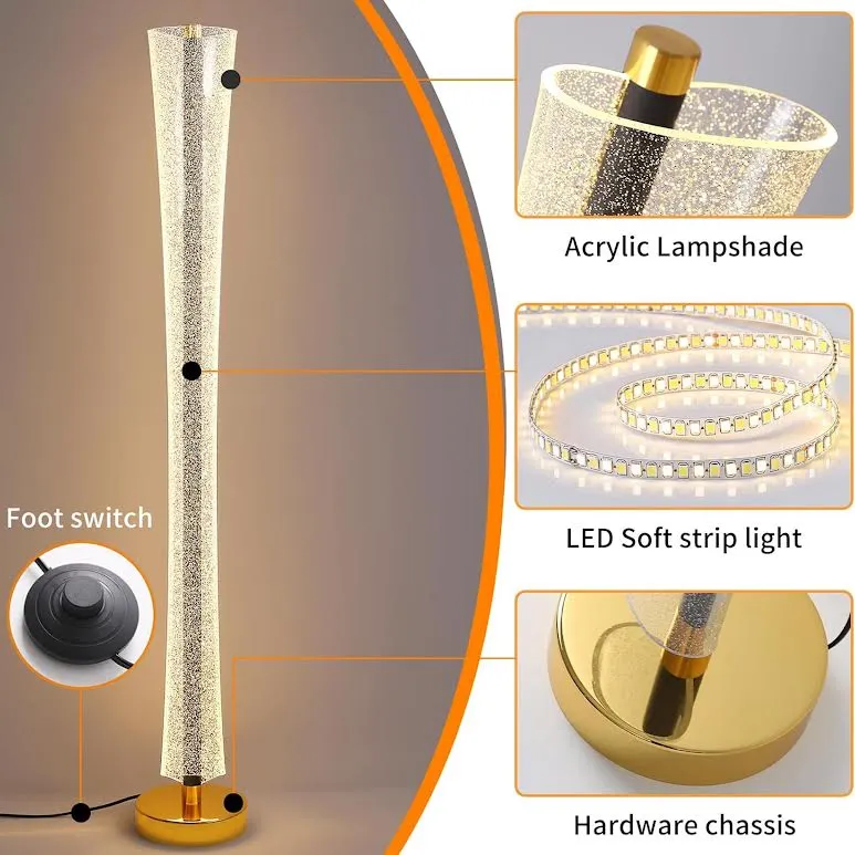 Floor Lamp En verre Lampshade White