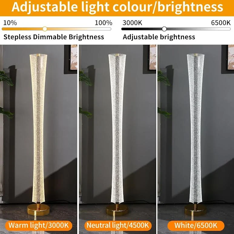 Floor Lamp En verre Lampshade White