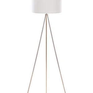 Lampe blanche et cuivrée à trépied VISTULA Sans outil d'installation