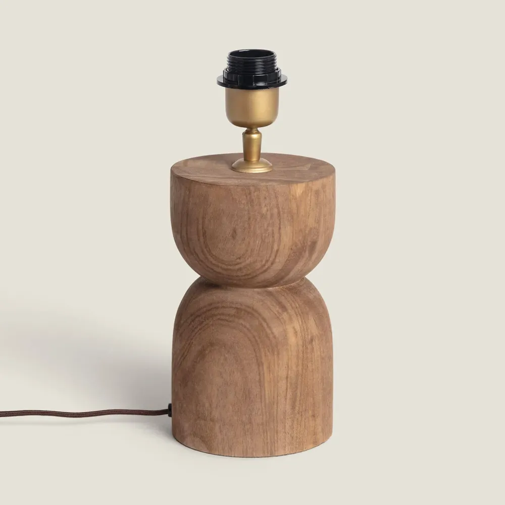 Lampe de table Dallas en bois avec éclairage LED intégré | 4000K | lumière neutre