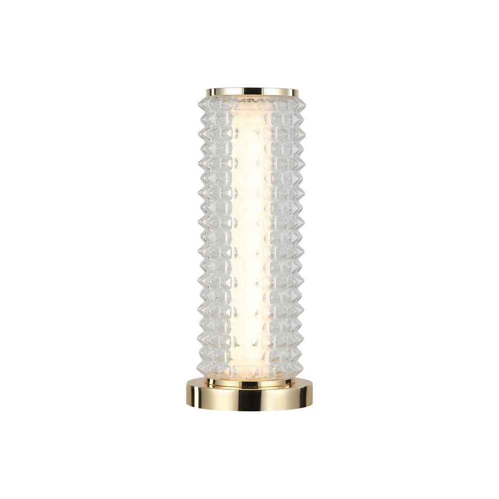 Lampe de table LED Irma, doré/évident | Garantie 2 Ans