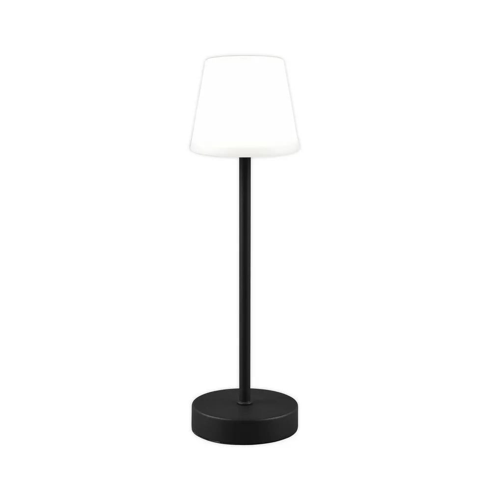 Lampe de table LED Martinez variateur/CCT, noire à fixation clip
