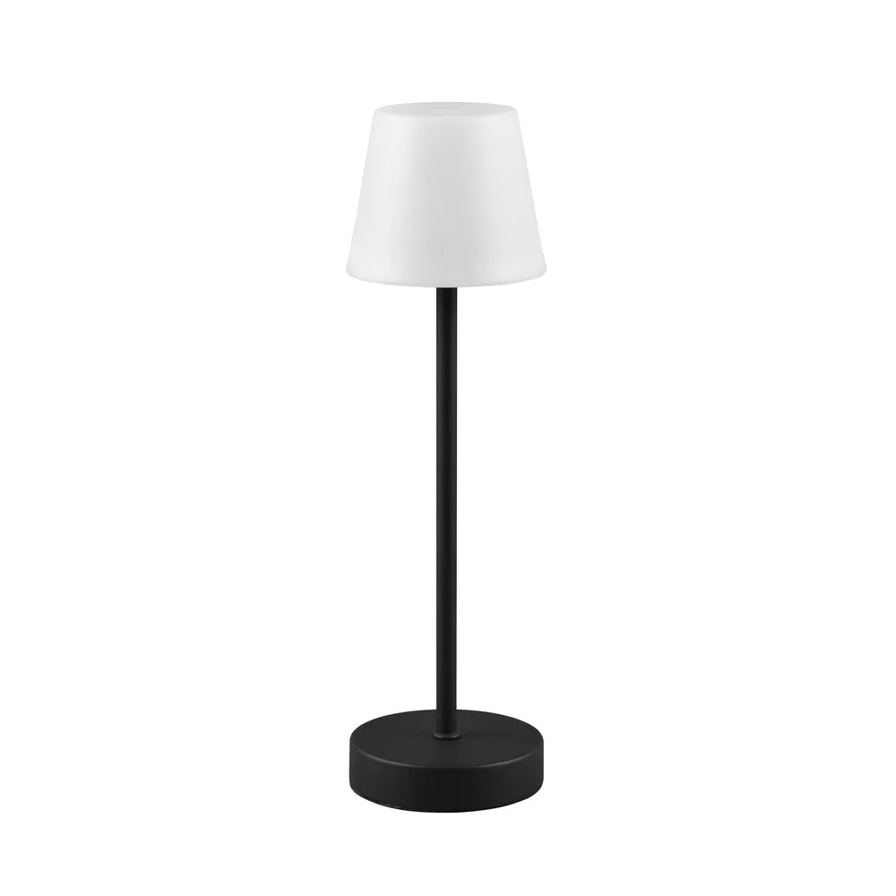 Lampe de table LED Martinez variateur/CCT, noire à fixation clip