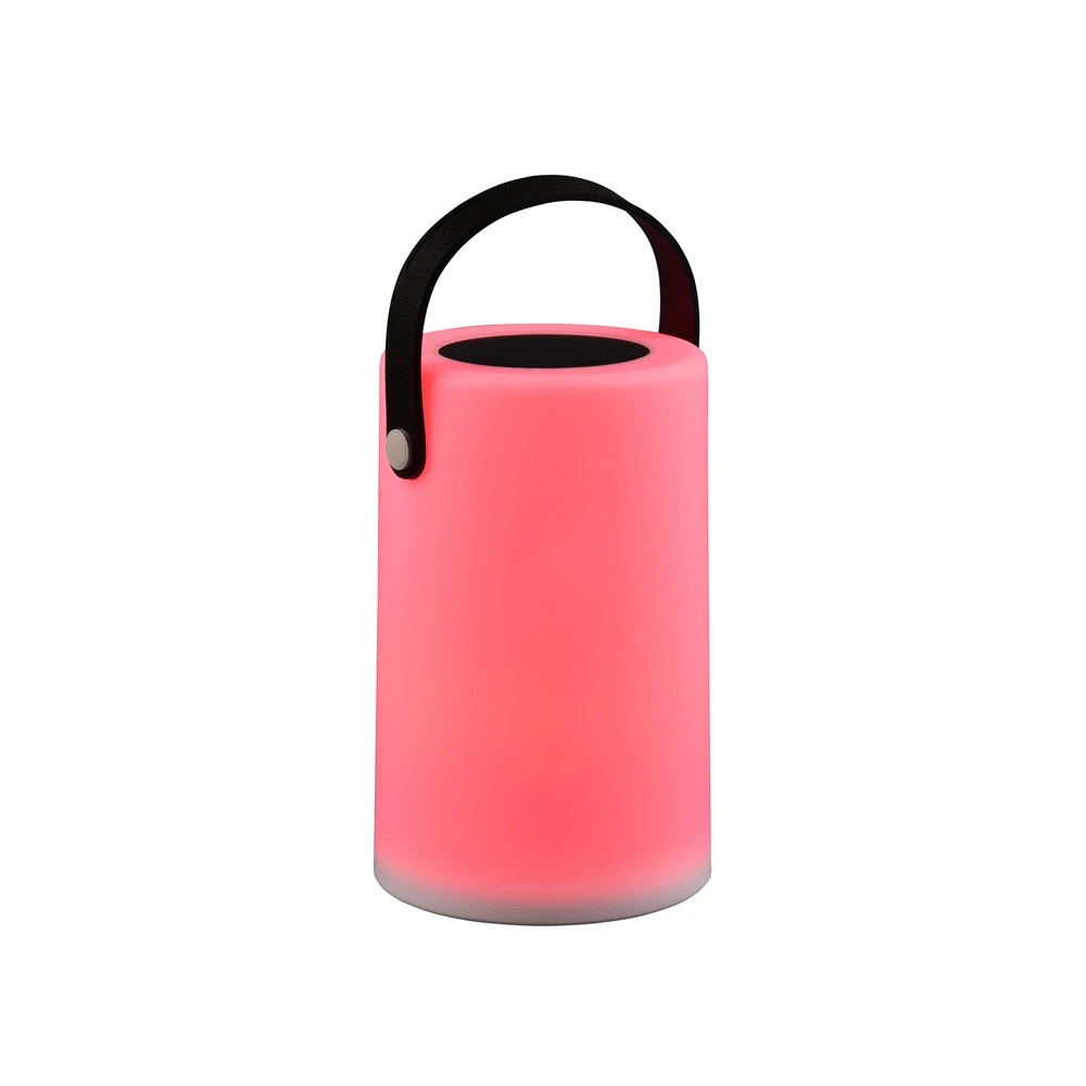 Lampe de table solaire LED Garcia avec changement de couleur RGBW avec fixation réglable