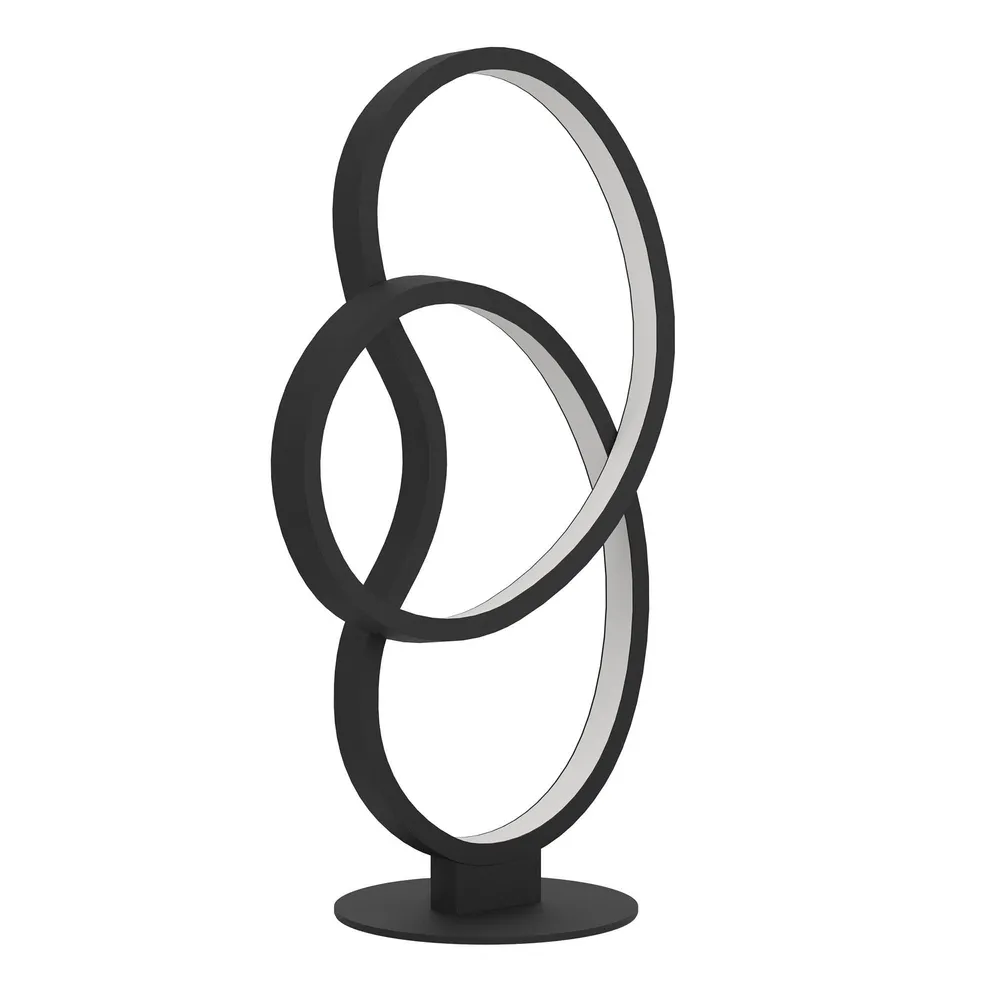 Luminaire de plafond design contemporain Lampe de table en métal noir GIANELLA led intégrée 4,5W