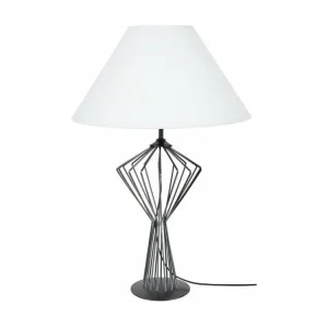 Luminaire de plafond à diffusion uniforme Lampe de salon filaire métal anthracite,blanc 68 cm.