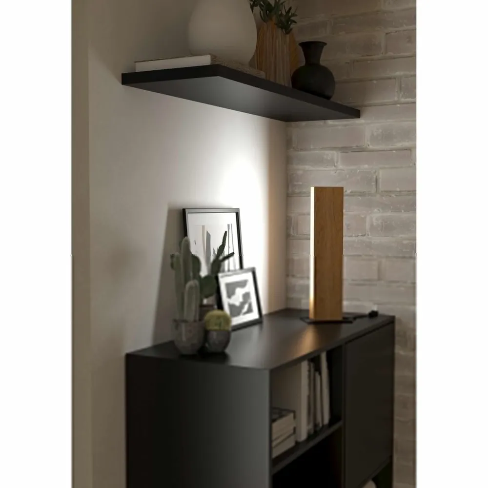 Luminaire de plafond à diffusion uniforme Lampe de table naturel bois ANCHORENA-Z LED INT 1X16W