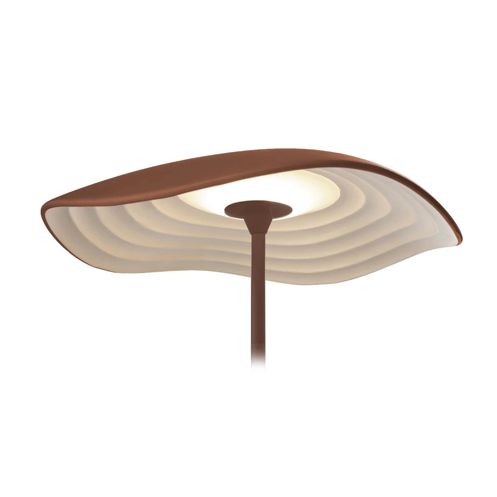 Luminaire de plafond à panneaux Bover Lampe de table LED Valentina M/29, terracotta/blanc