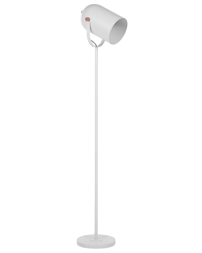 En métal Floor Lamp White TYRIA