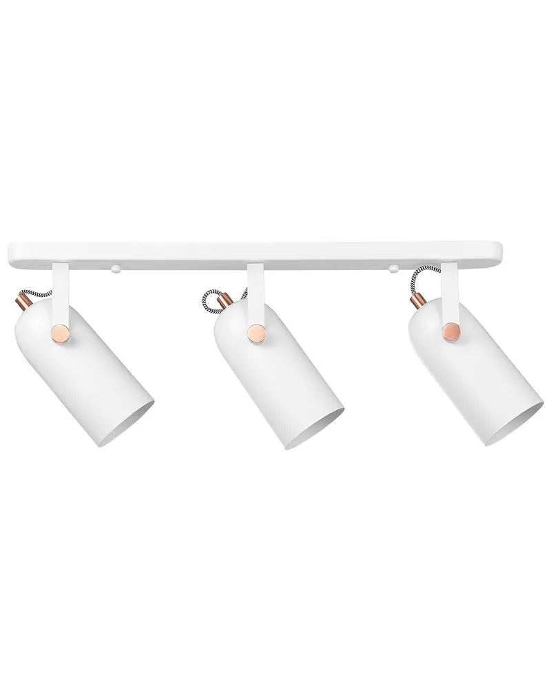 Plafondlamp met 3 lichten metaal wit TYRIA