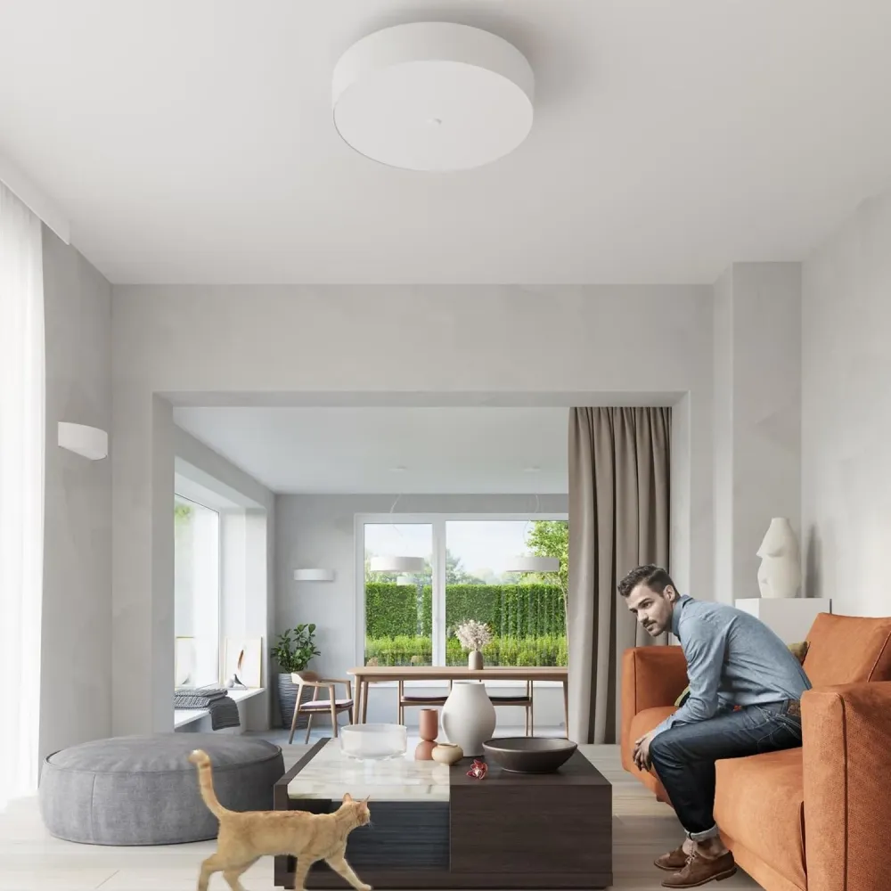 Plafonnier à lumière directionnelle Lampe de plafond Skala 30 par SOLLUX avec éclairage LED intégré.