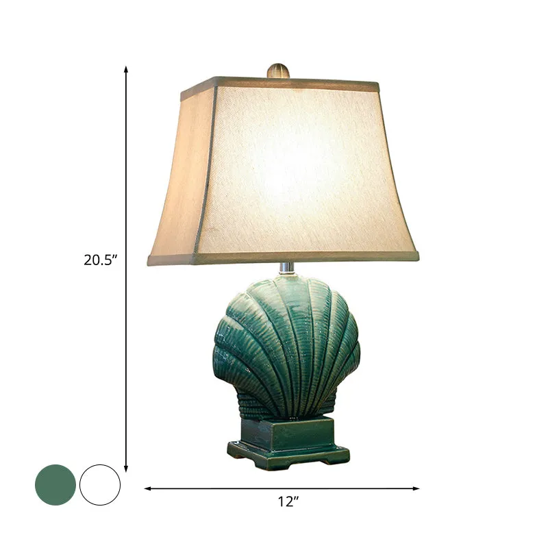 Plafonnier à montage sur rail Lampe de table de chambre à coucher à 1 ampoule de style campagnard de veilleuse en céramiqu...