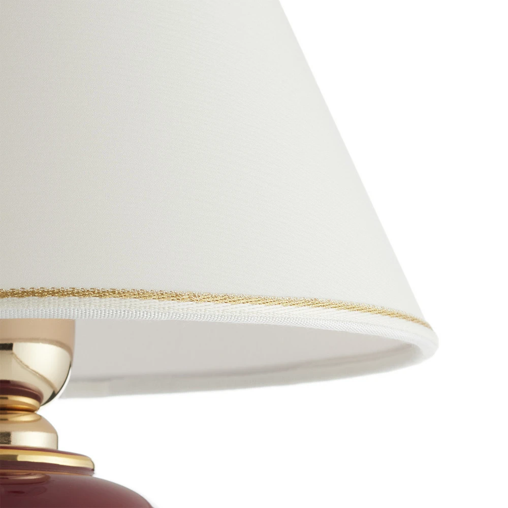 Plafonnier à suspension réglable Austrolux Lampe de table Giardino Bordeaux 34cm Céramique 24 carats