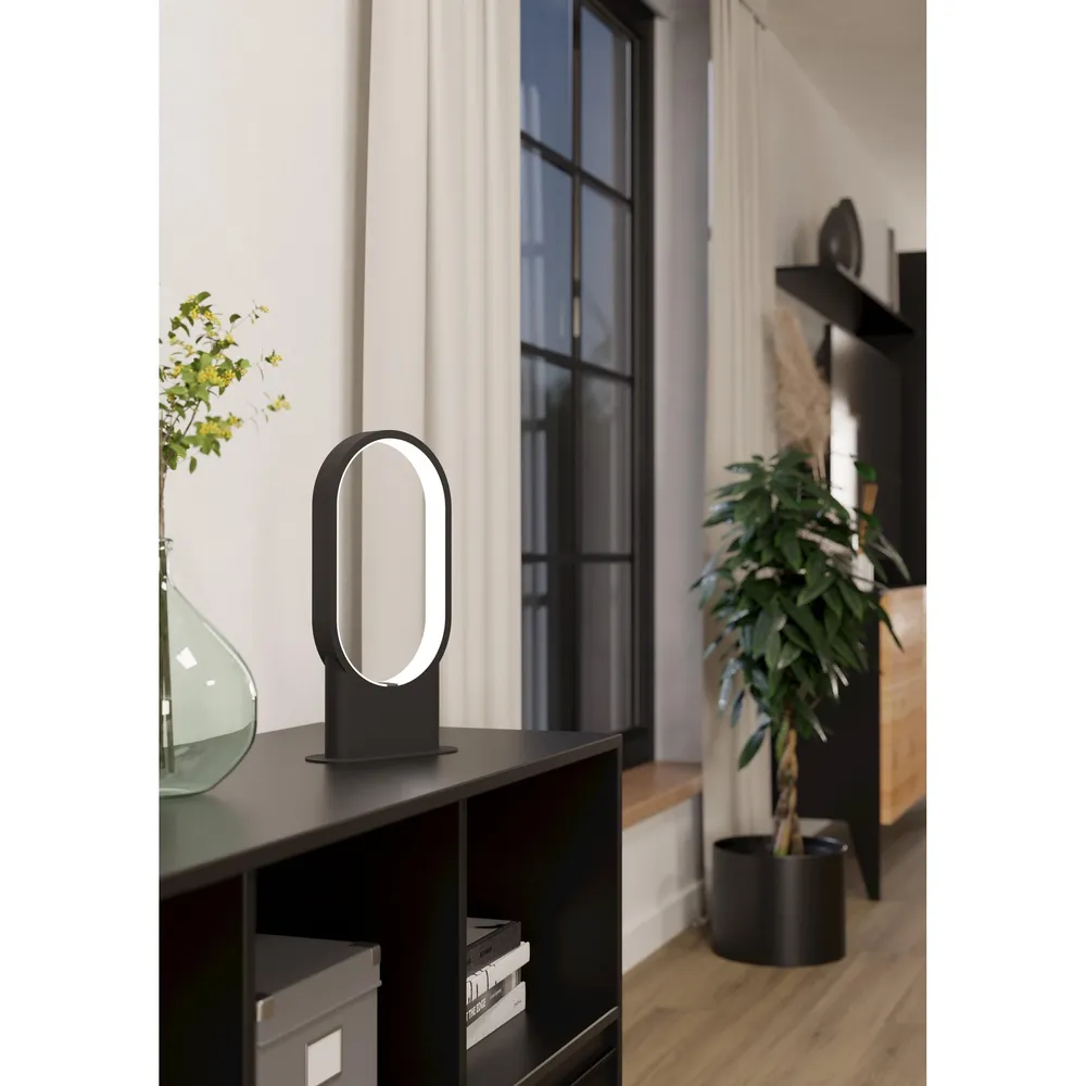 Plafonnier à suspension réglable Lampe de table métal noir CODRIALES LED INT 1X10,8W