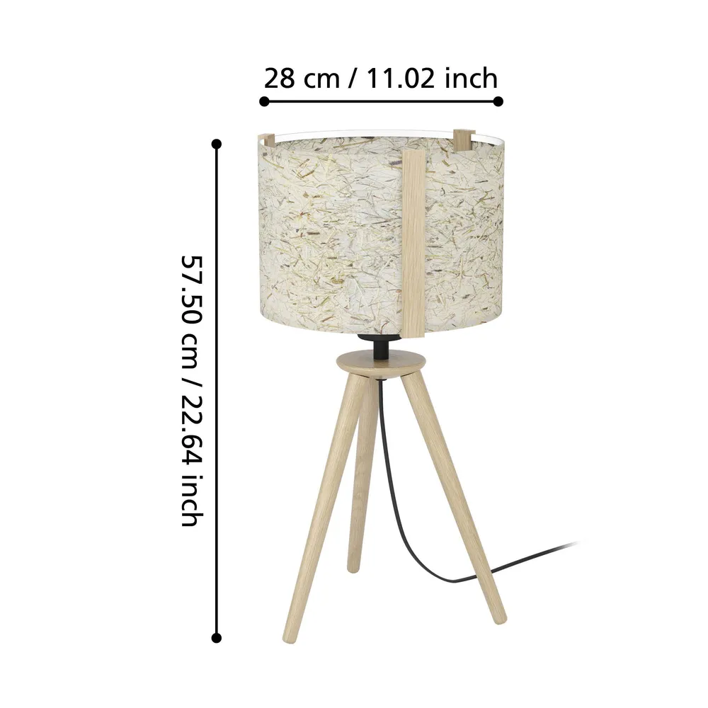 Plafonnier à suspension réglable Lampe de table tissu multiple HONTONGAS E27 1X25W