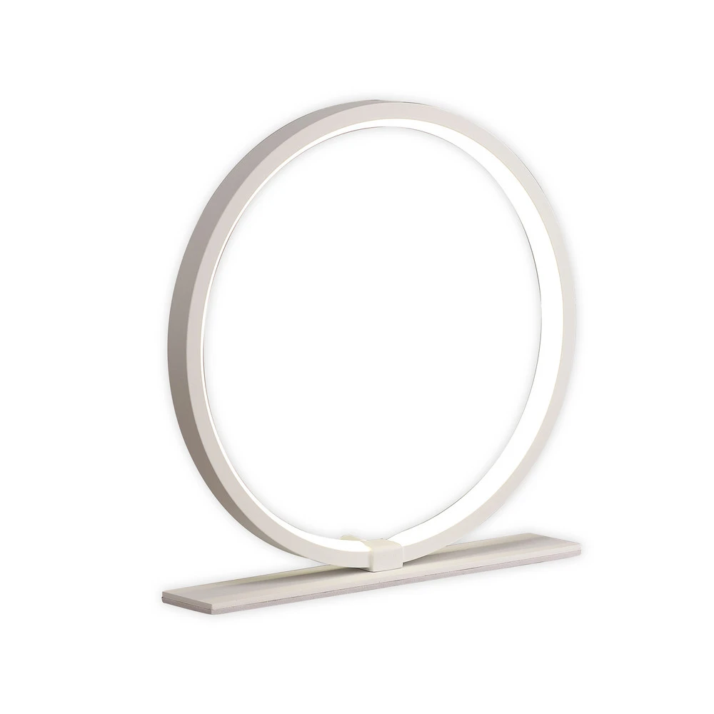 Plaque de plafond LED Lampe de table LED Kitesurf, aluminium, Ø 25,7 cm, blanc
