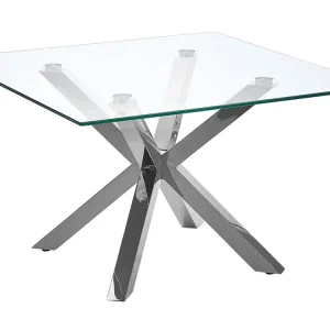 Salontafel glas/zilver STARLIGHT (Carré 30x30cm)