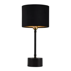 Socle en céramique Lampe de table lampe de bureau métal flanelle noir cuivre E14 39 cm 03_0002510