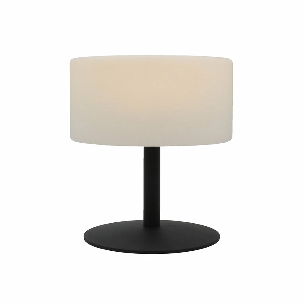 Bornes de jardin Lampe de table atlas rock noir polyéthylène h20cm