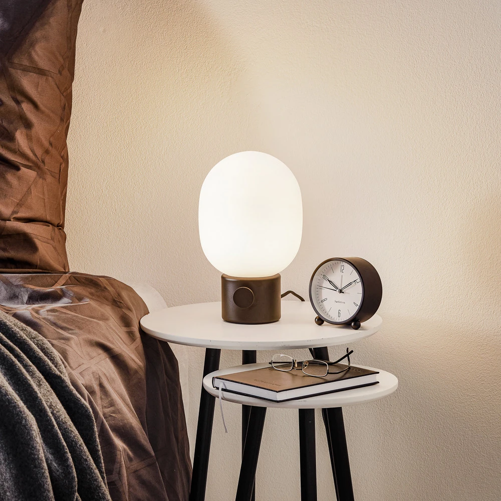 Audo JWDA lampe à poser en acier inoxydable noir en papier artisanal