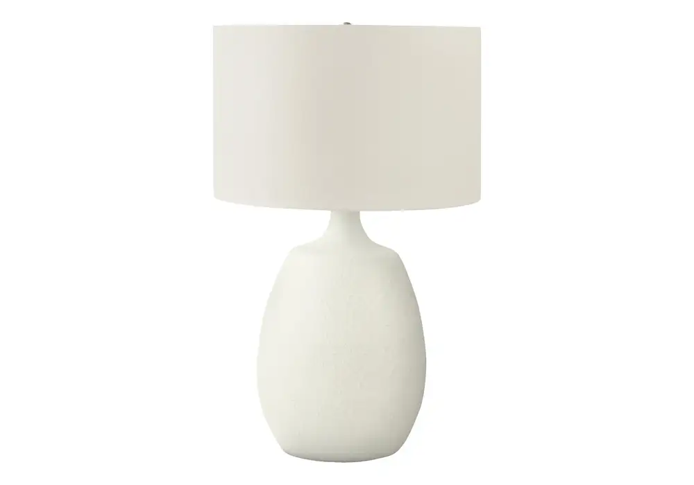 éClairage - Lampe De Table 26"H RéSine CrèMe / Abat-Jour Ivoire avec variateur d'intensité