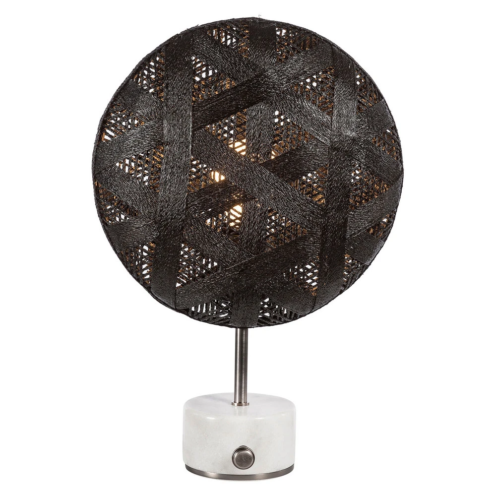 Forestier Chanpen S Hexagonal table argenté/noir avec douille E27