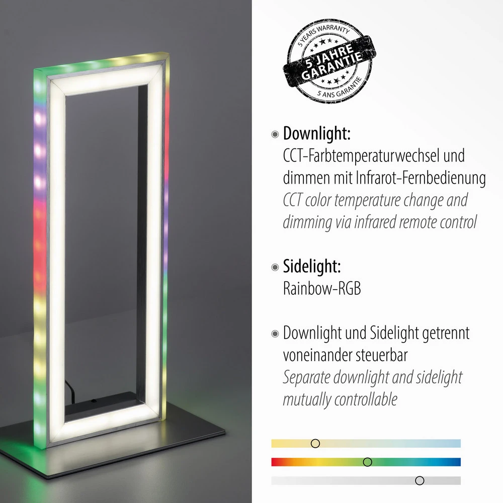 Lampe à poser LED Felix60, CCT, RVB pour décoration intérieure