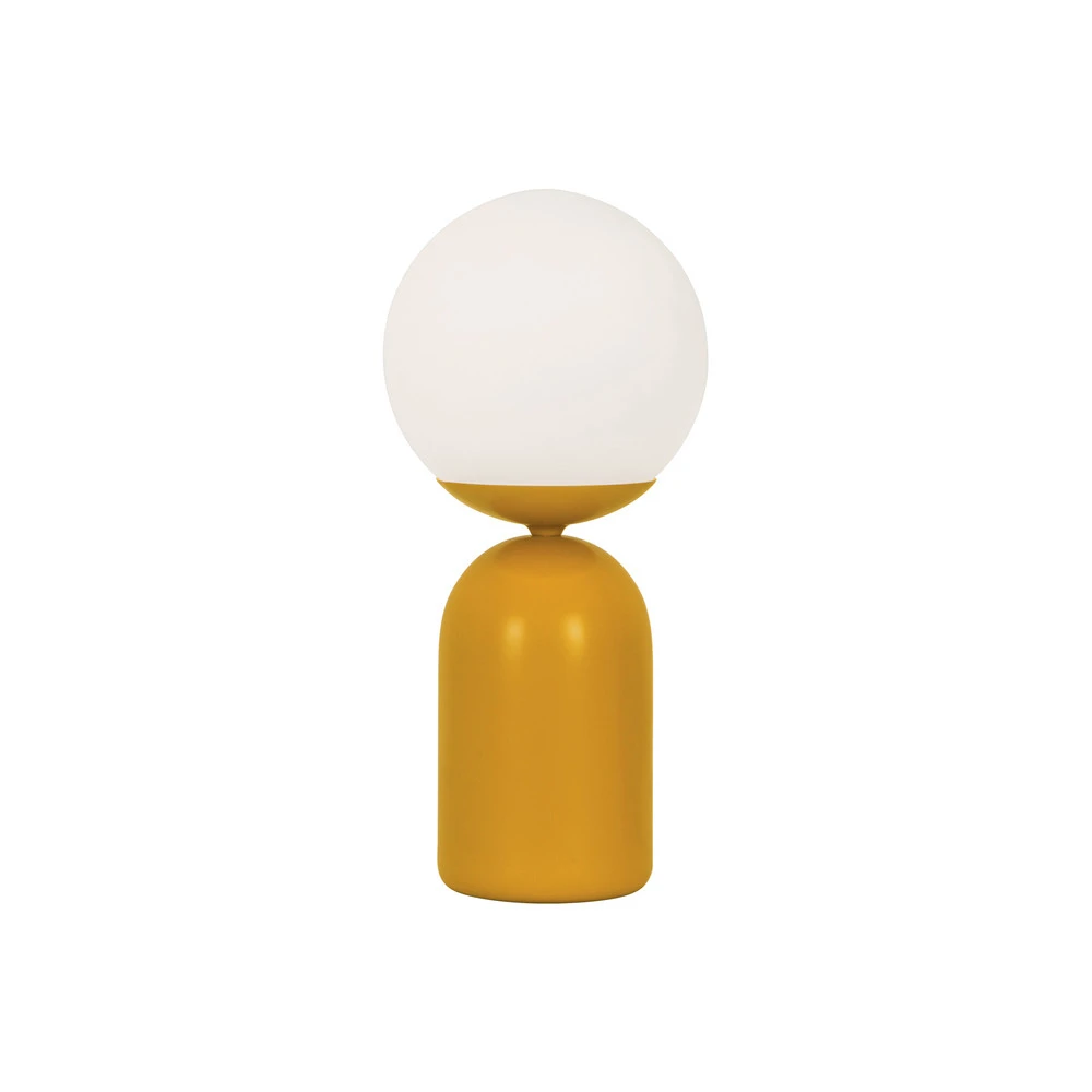 Lampe de table Erietta, jaune (Certifié CE)