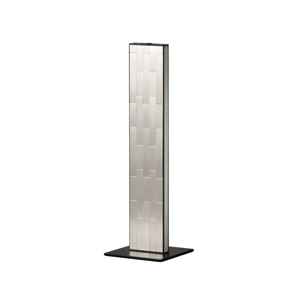 Lampe de table LED Aluro, métal, couleur nickel, CCT, intensité variable pour intérieur moderne