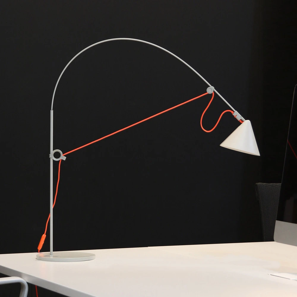 midgard lampe de table LED AYNO S, gris/orange, 4.000 K, 76 cm pour éclairage d'ambiance