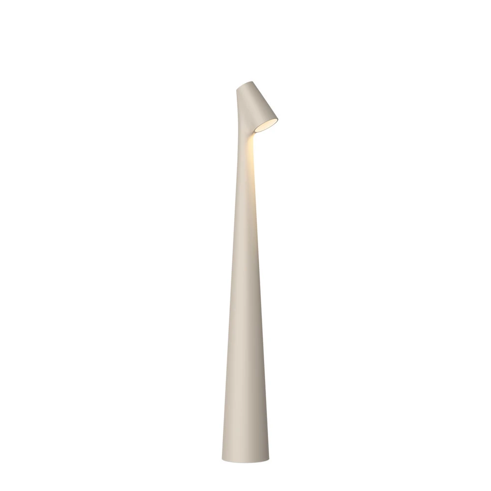 Socle en bois massif Vibia Africa LED lampe de table hauteur 40cm chamois évident