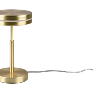 Socle en céramique Franklin - Lampe de table LED - Coloris Laiton mat - Hauteur 250 mm - Largeur 140 mm