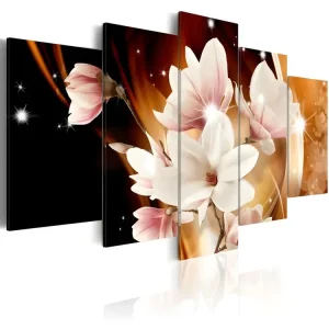 Tableau Fleurs Illumination (Magnolias) : Taille - 200 x 100 cm