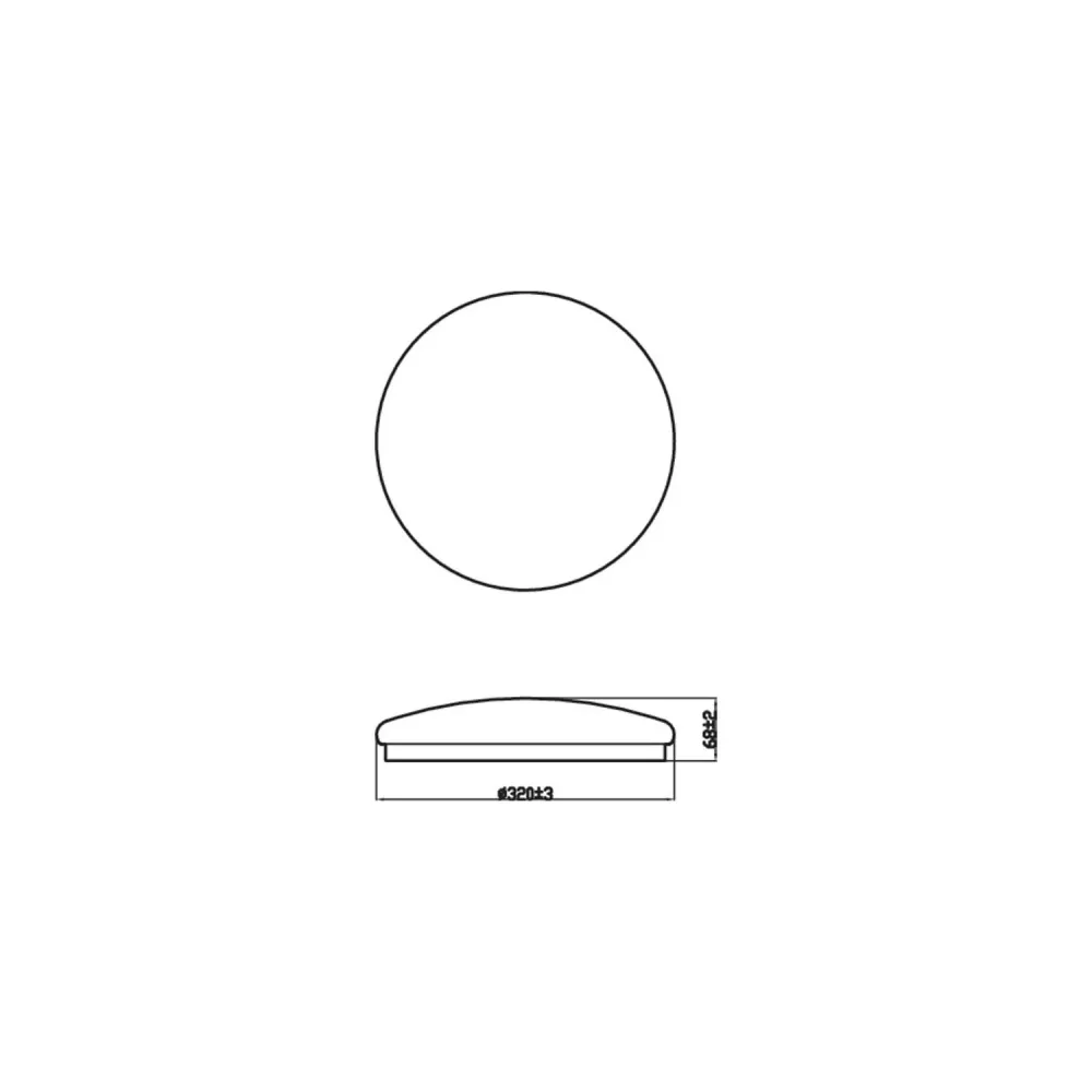Luminaire de plafond LED PHILIPS Moire II puissance 17 watts avec diffuseur opale