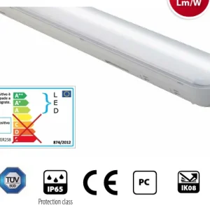 PLAFONIERA LED IP65 55W ECOPOWER258 VELAMP