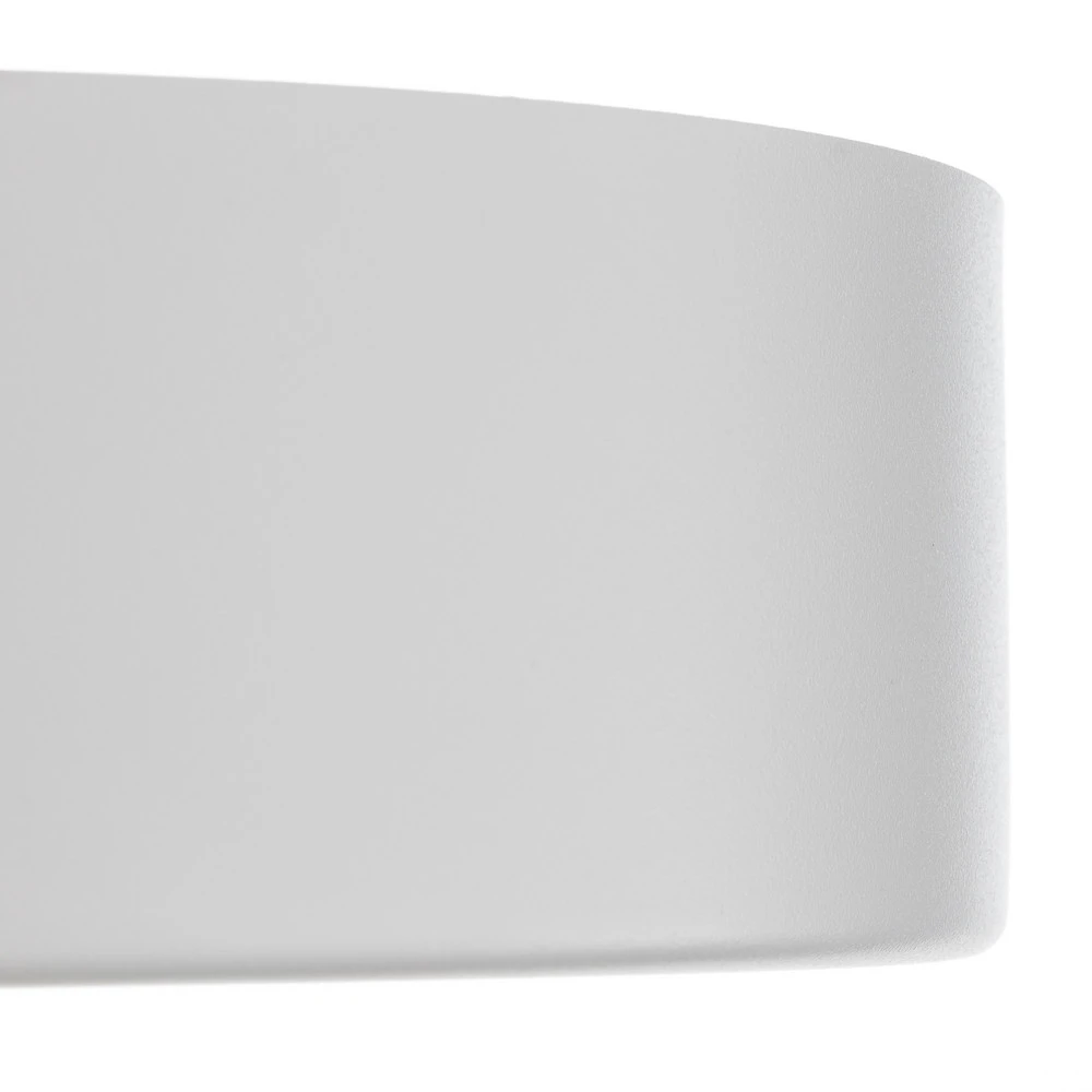 Plafonnier Cleo, Ø 30 cm, IP20, blanc, métal, E27 Sans outil d'installation