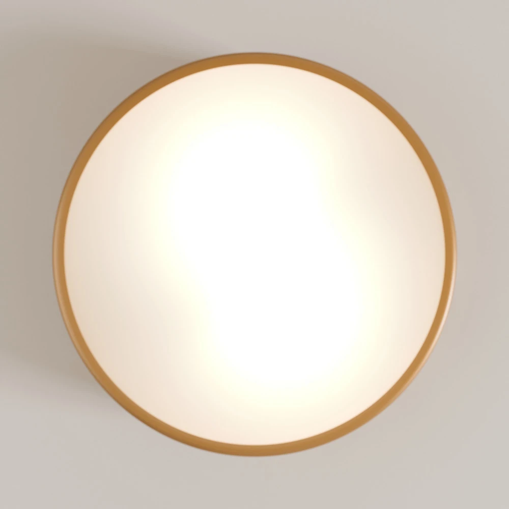 Plafonnier Cleo, Ø 30 cm, IP20, doré, métal, E27 pour entrée et couloir